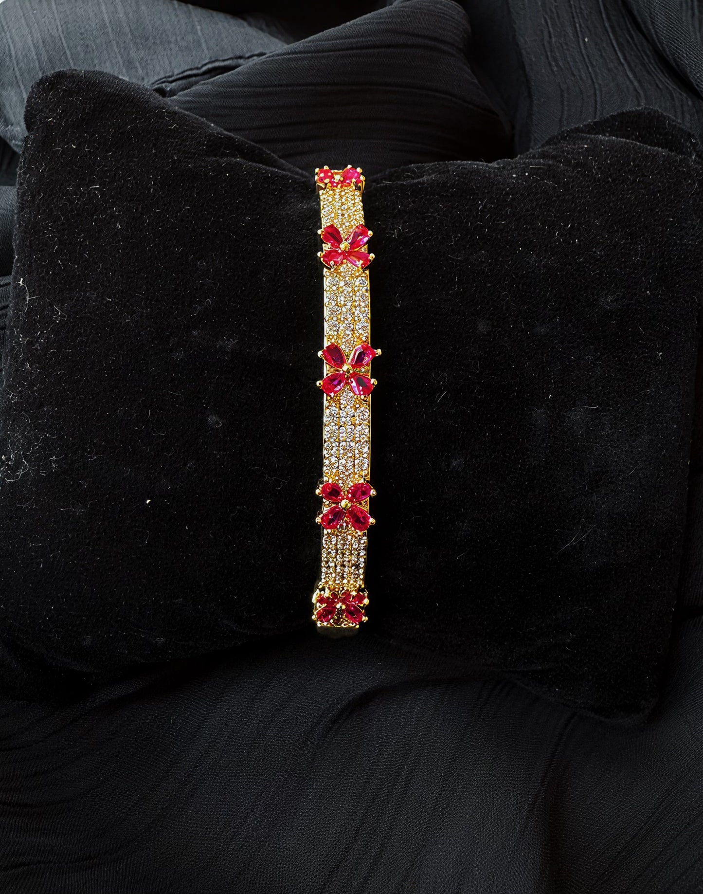 Red Aura Stone Bracelet