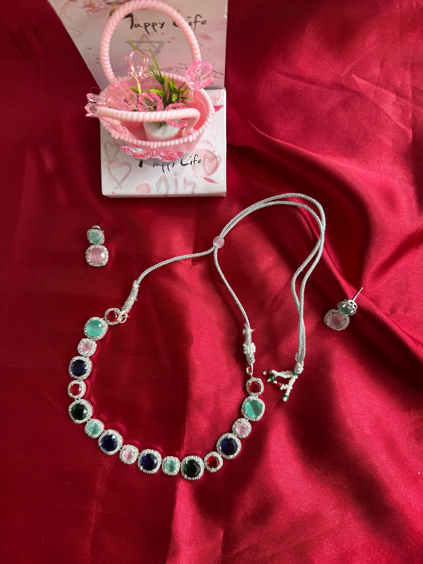 Multi coloured necklace