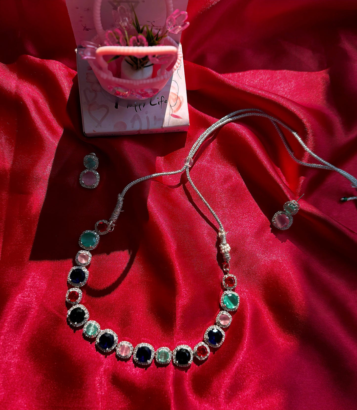 Multi coloured necklace
