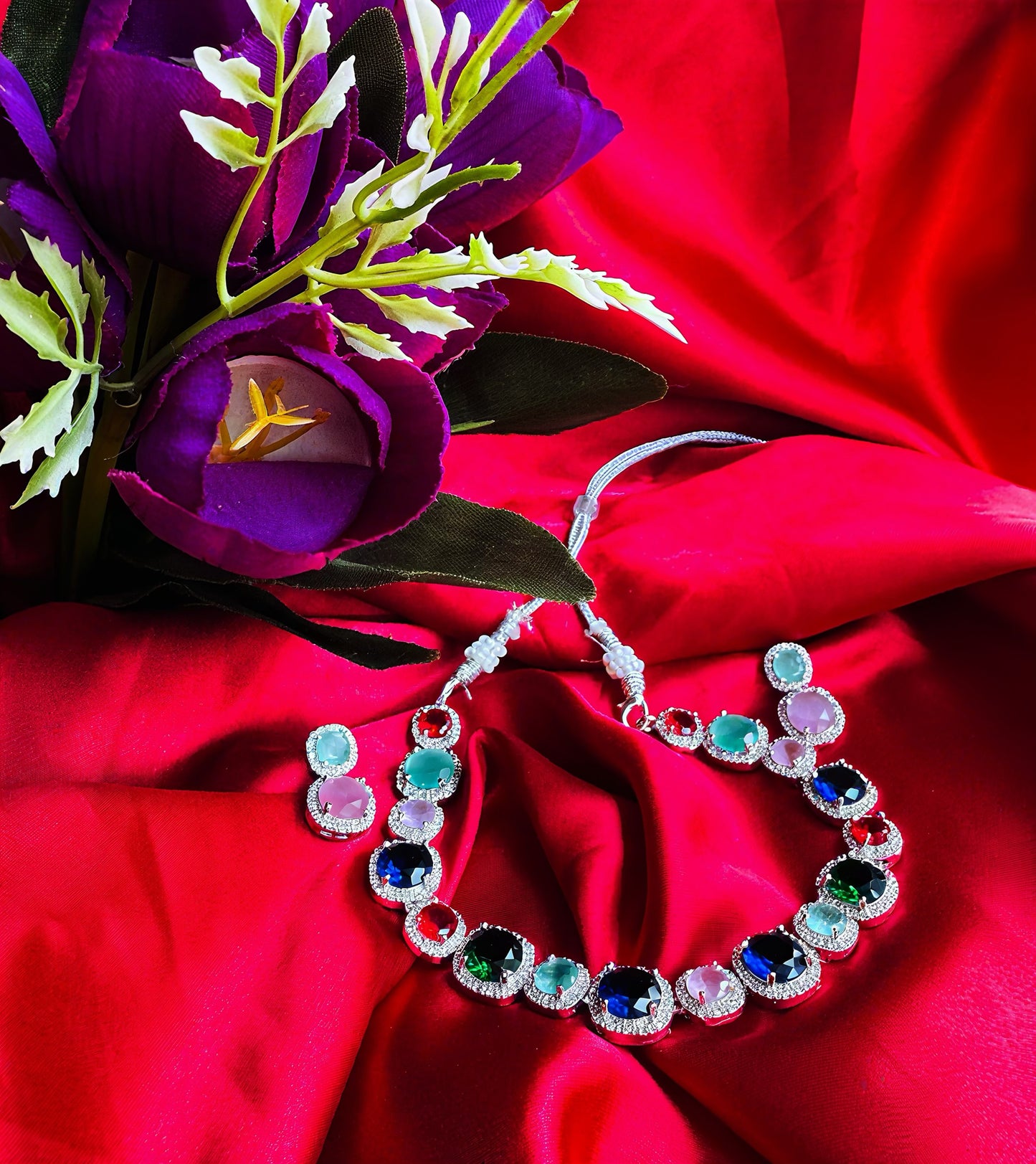 Multi coloured necklace