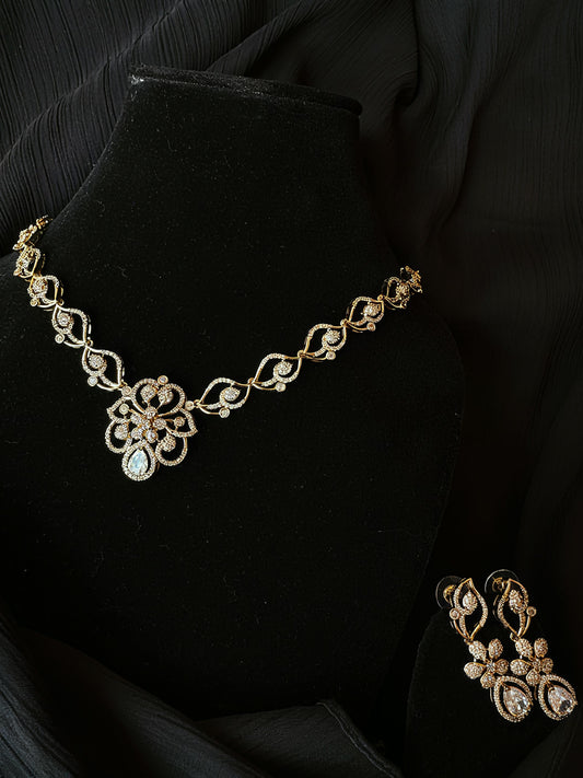 Silver/Teal green elegance