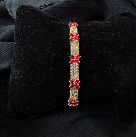 Red Aura Stone Bracelet